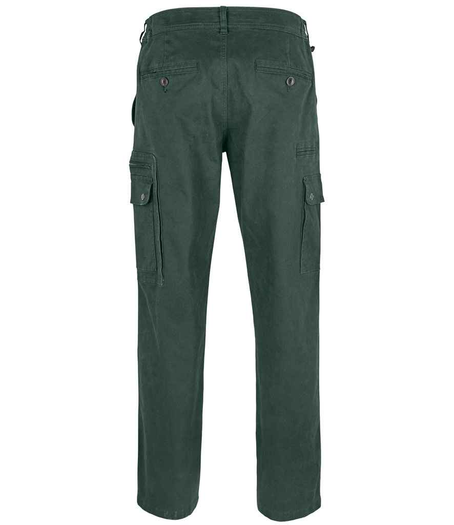 SOL'S Docker Stretch Cargo Trousers - Forest Green