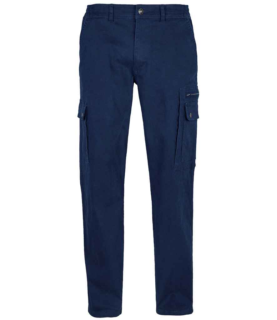 SOL'S Docker Stretch Cargo Trousers - Navy