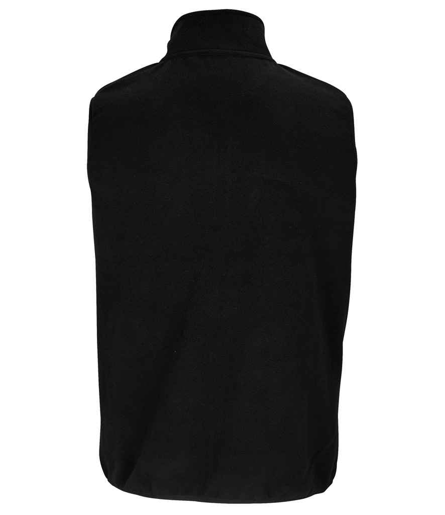 SOL'S Unisex Factor Recycled Micro Fleece Bodywarmer - Black