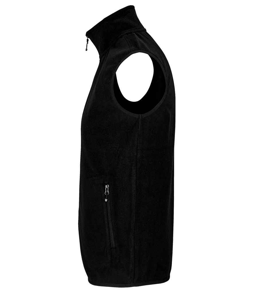SOL'S Unisex Factor Recycled Micro Fleece Bodywarmer - Black