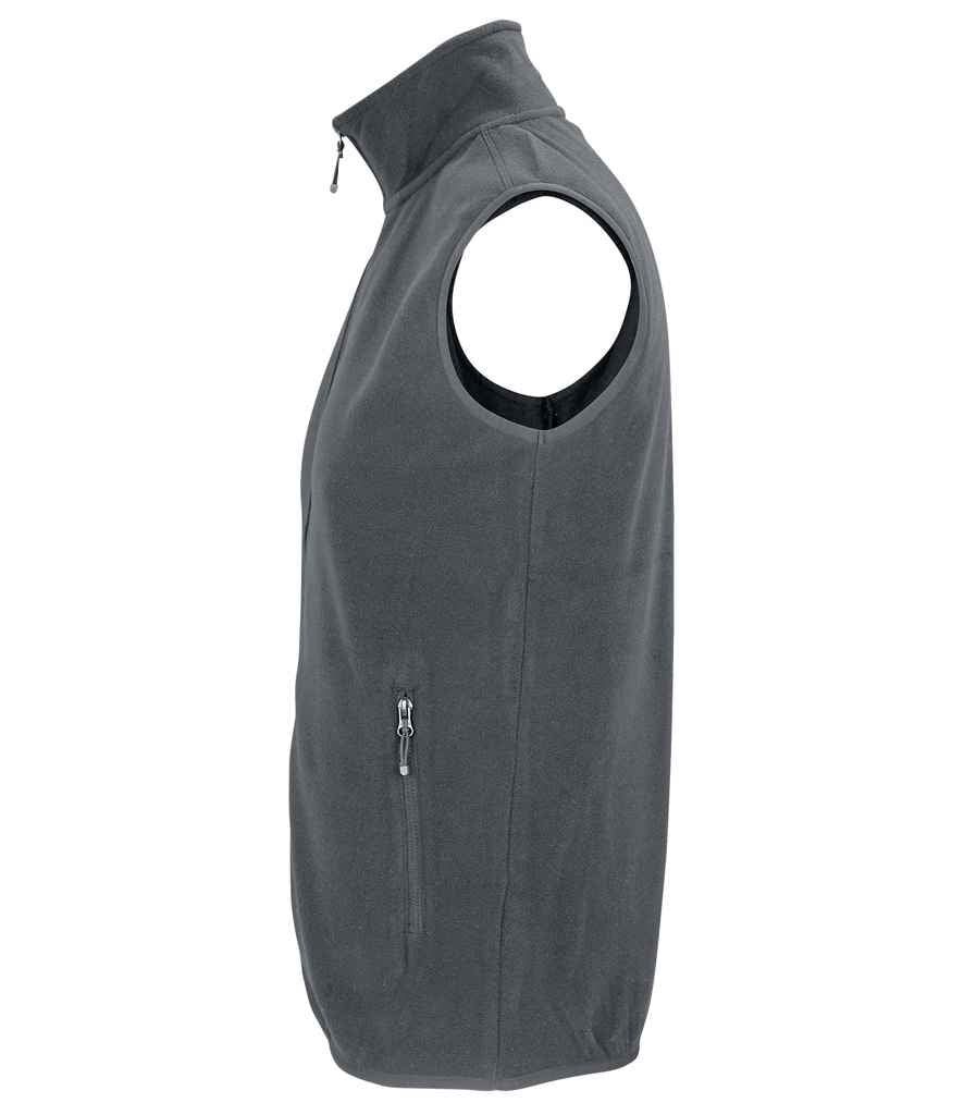 SOL'S Unisex Factor Recycled Micro Fleece Bodywarmer - Charcoal