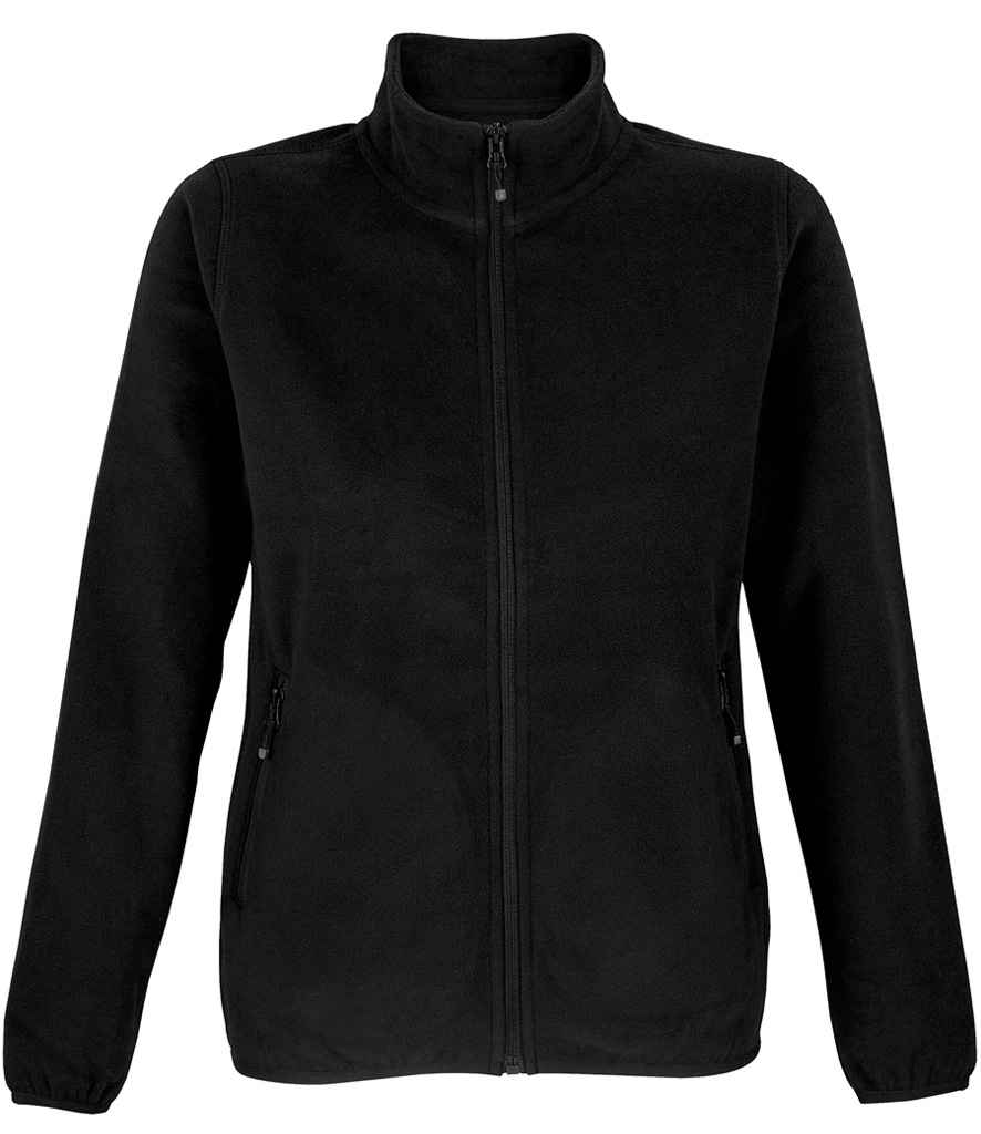 SOL'S Ladies Factor Recycled Micro Fleece Jacket - Black