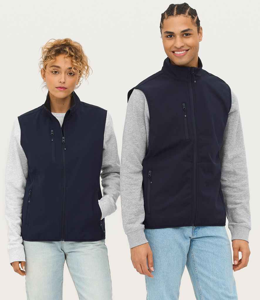 SOL'S Falcon Recycled Soft Shell Bodywarmer - Abyss Blue