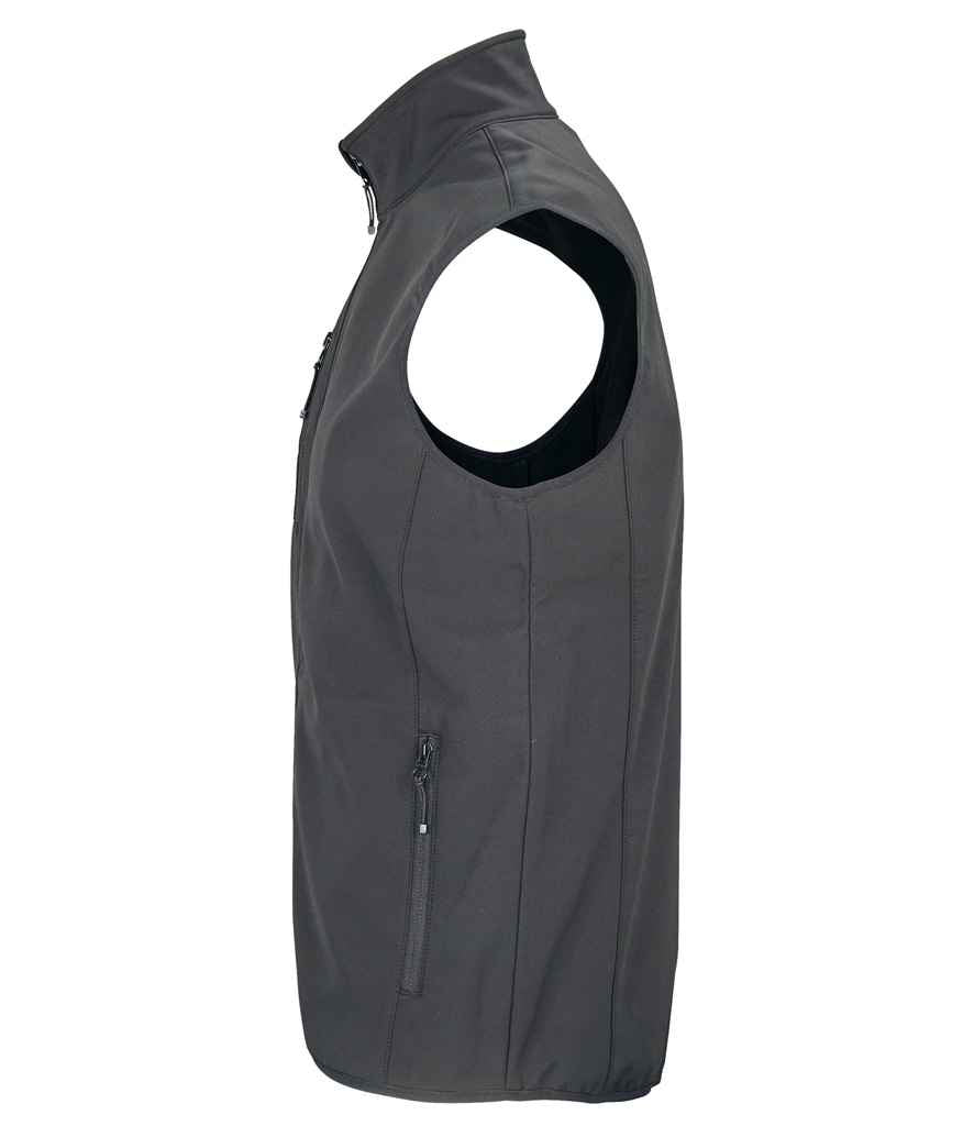 SOL'S Falcon Recycled Soft Shell Bodywarmer - Charcoal
