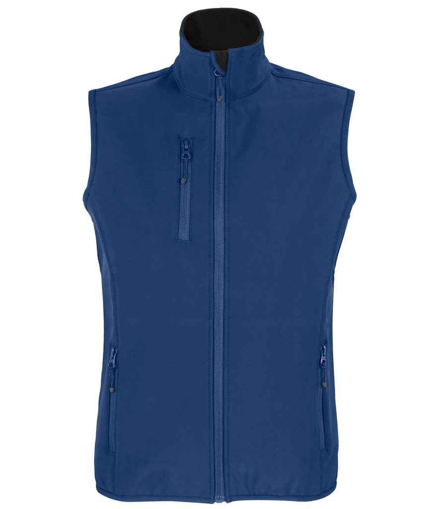 SOL'S Ladies Falcon Recycled Soft Shell Bodywarmer - Abyss Blue