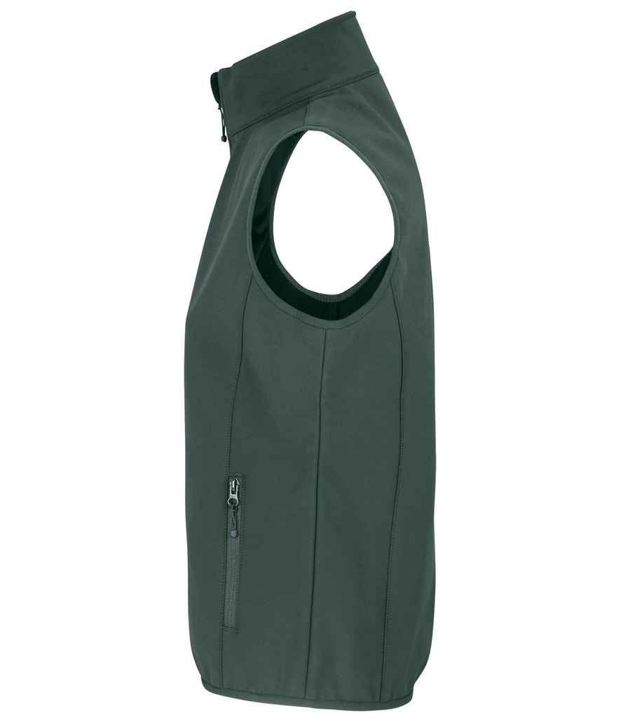 SOL'S Ladies Falcon Recycled Soft Shell Bodywarmer - Forest Green