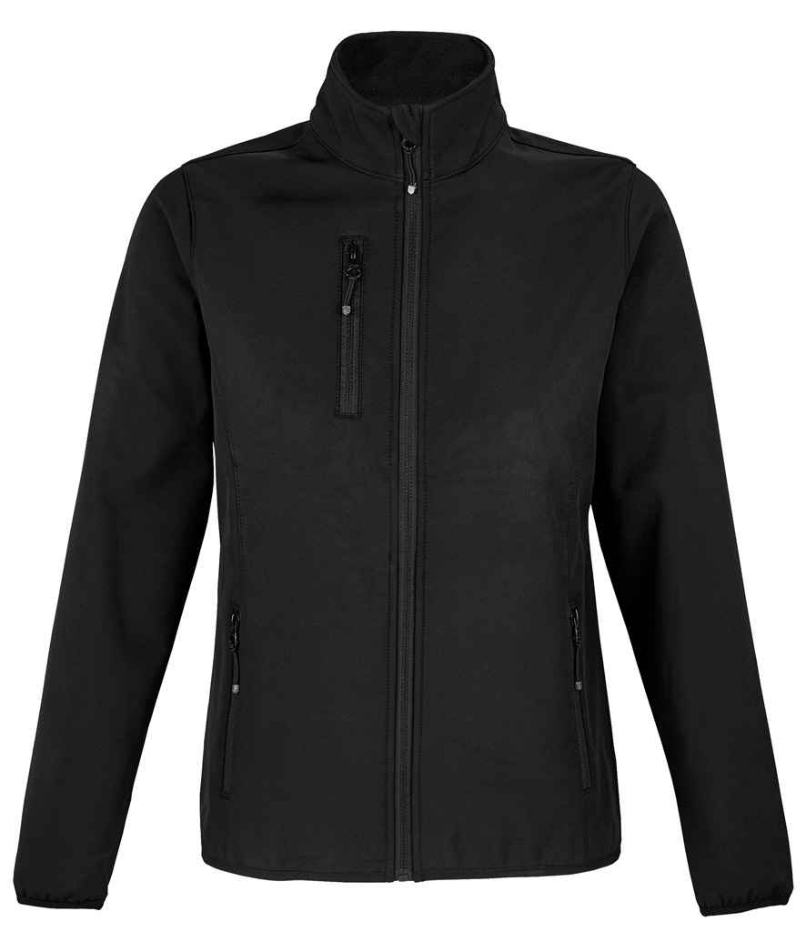 SOL'S Ladies Falcon Recycled Soft Shell Jacket - Black