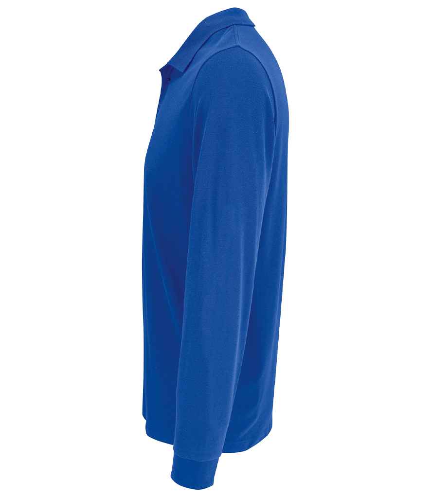 SOL'S Unisex Prime Long Sleeve Piqué Polo Shirt - Royal Blue