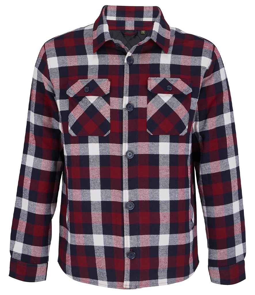SOL'S Unisex Noah Padded Overshirt - Medium Burgundy
