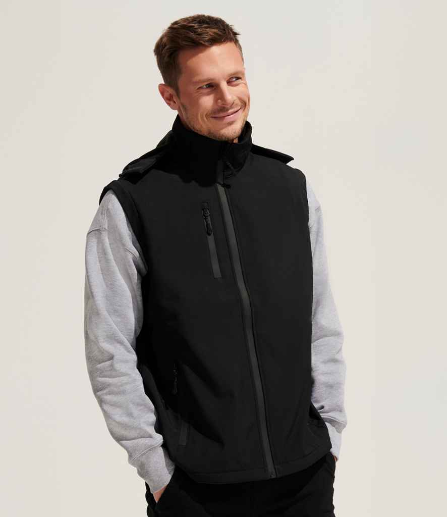 SOL'S Unisex Falcon 3-in-1 Soft Shell Jacket - Black