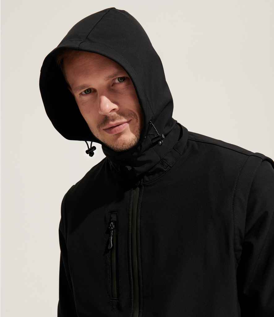 SOL'S Unisex Falcon 3-in-1 Soft Shell Jacket - Black