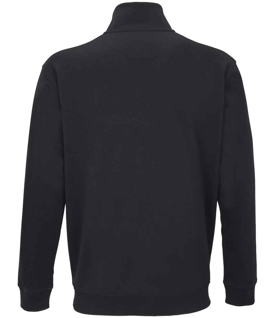 SOL'S Unisex Conrad 1/4 Zip Sweatshirt - Black