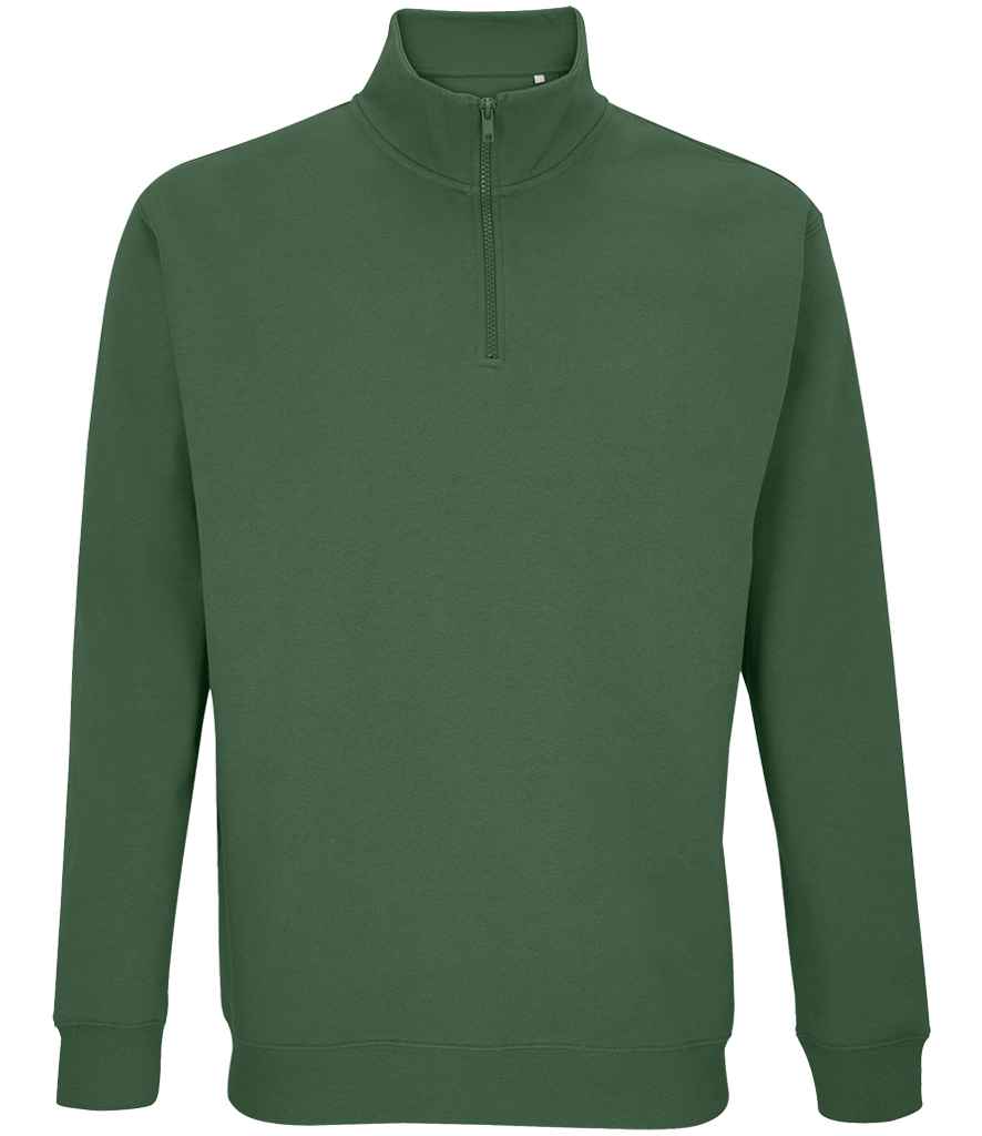 SOL'S Unisex Conrad 1/4 Zip Sweatshirt - Bottle Green