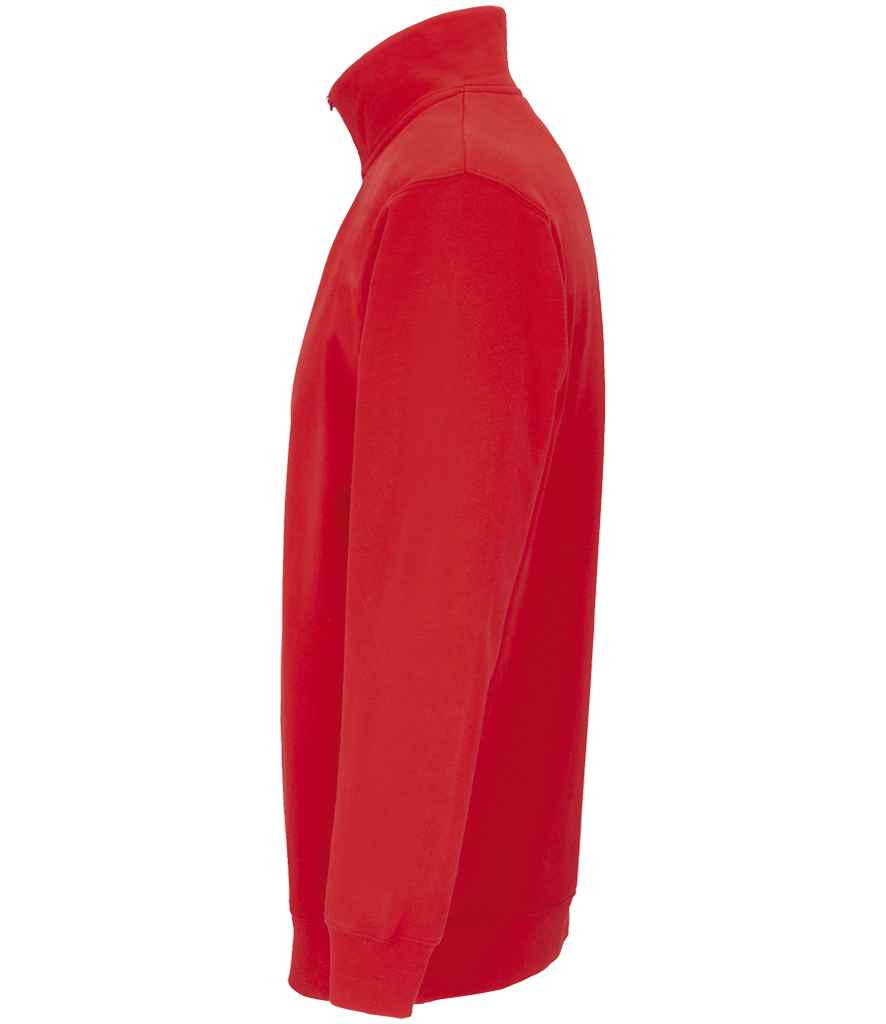 SOL'S Unisex Conrad 1/4 Zip Sweatshirt - Bright Red