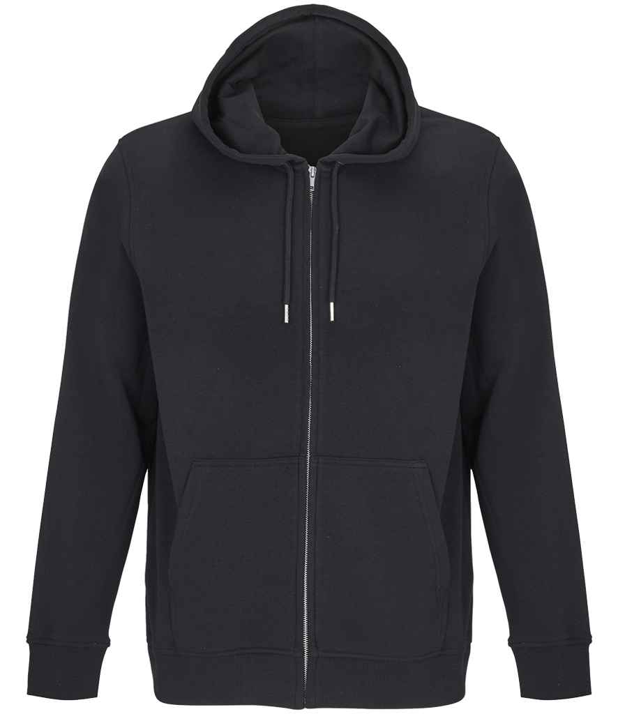 SOL'S Unisex Calipso Eco Friendly Full Zip Hoodie - Black