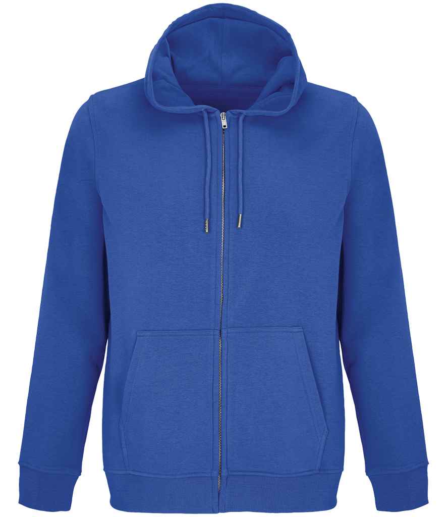 SOL'S Unisex Calipso Eco Friendly Full Zip Hoodie - Royal Blue