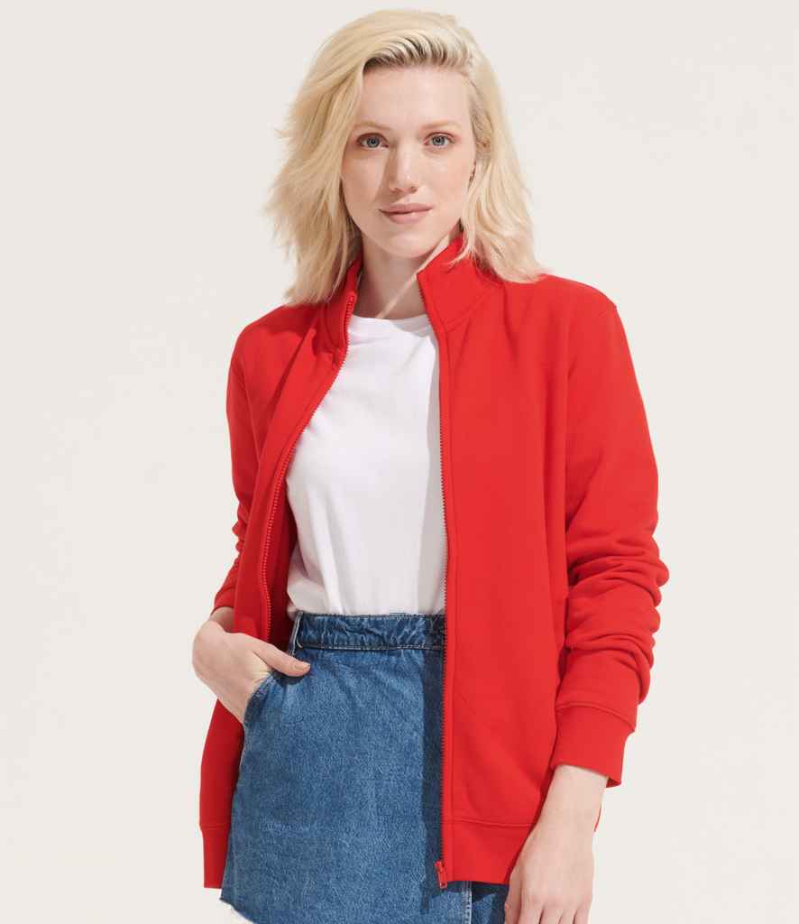 SOL'S Unisex Cooper Full Zip Sweat Jacket - Bright Red