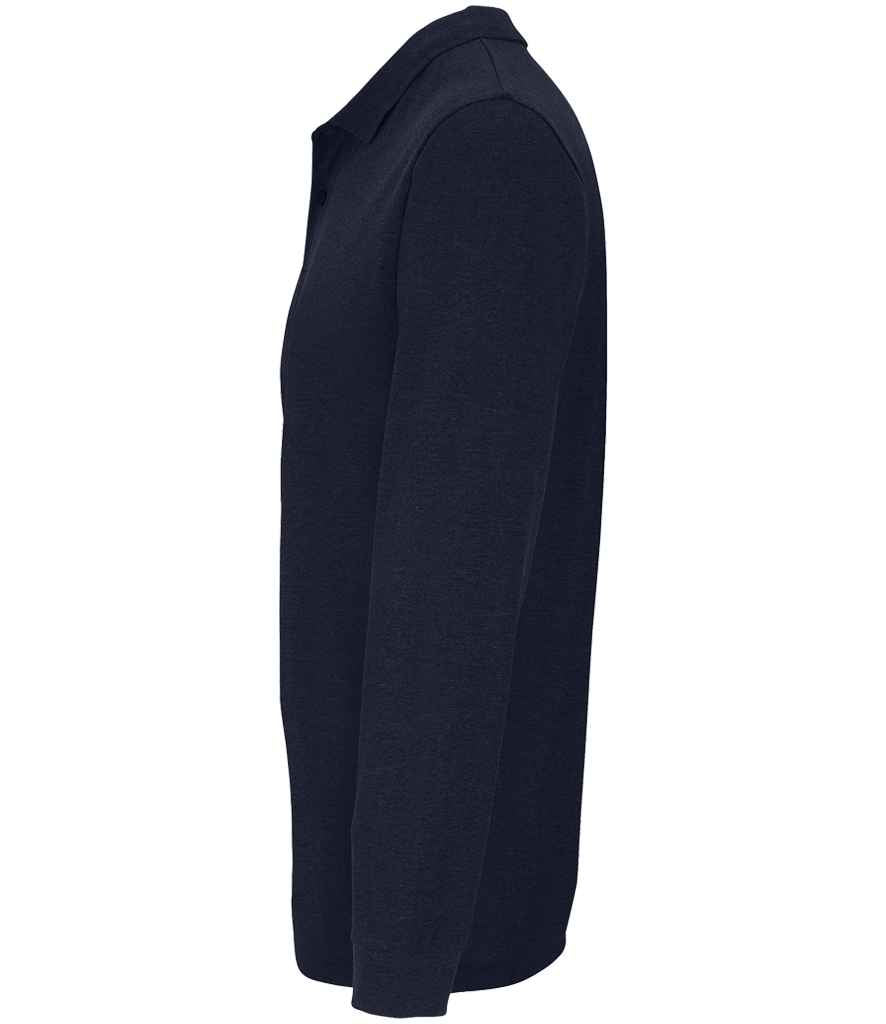 SOL'S Unisex Planet Long Sleeve Piqué Polo Shirt - French Navy