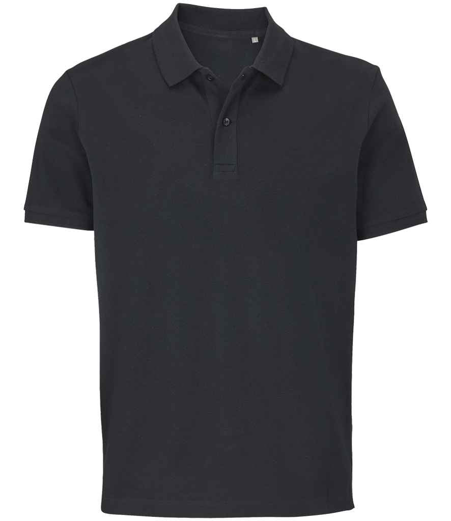 SOL'S Unisex Pegase Piqué Polo Shirt - Black