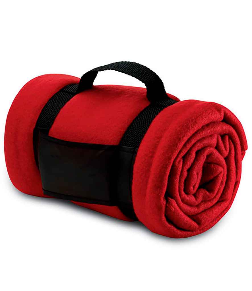 SOL'S Stavenger Plaid Fleece Blanket - Red