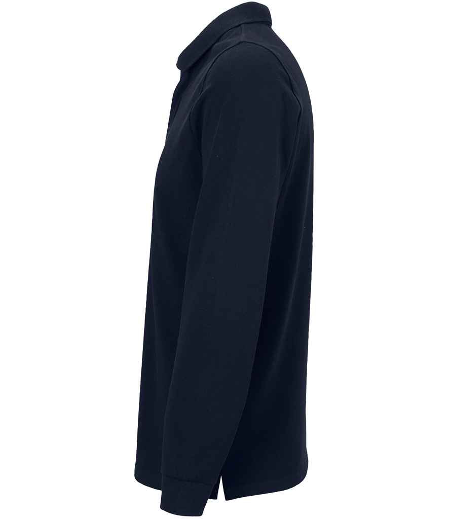 NEOBLU Owen Long Sleeve Piqué Polo Shirt - Night Blue