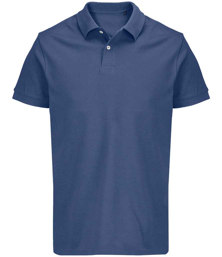 SOL'S Unisex Pacific Twin Piqué Polo Shirt - Denim