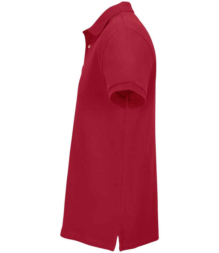 SOL'S Unisex Pacific Twin Piqué Polo Shirt - Folk Red