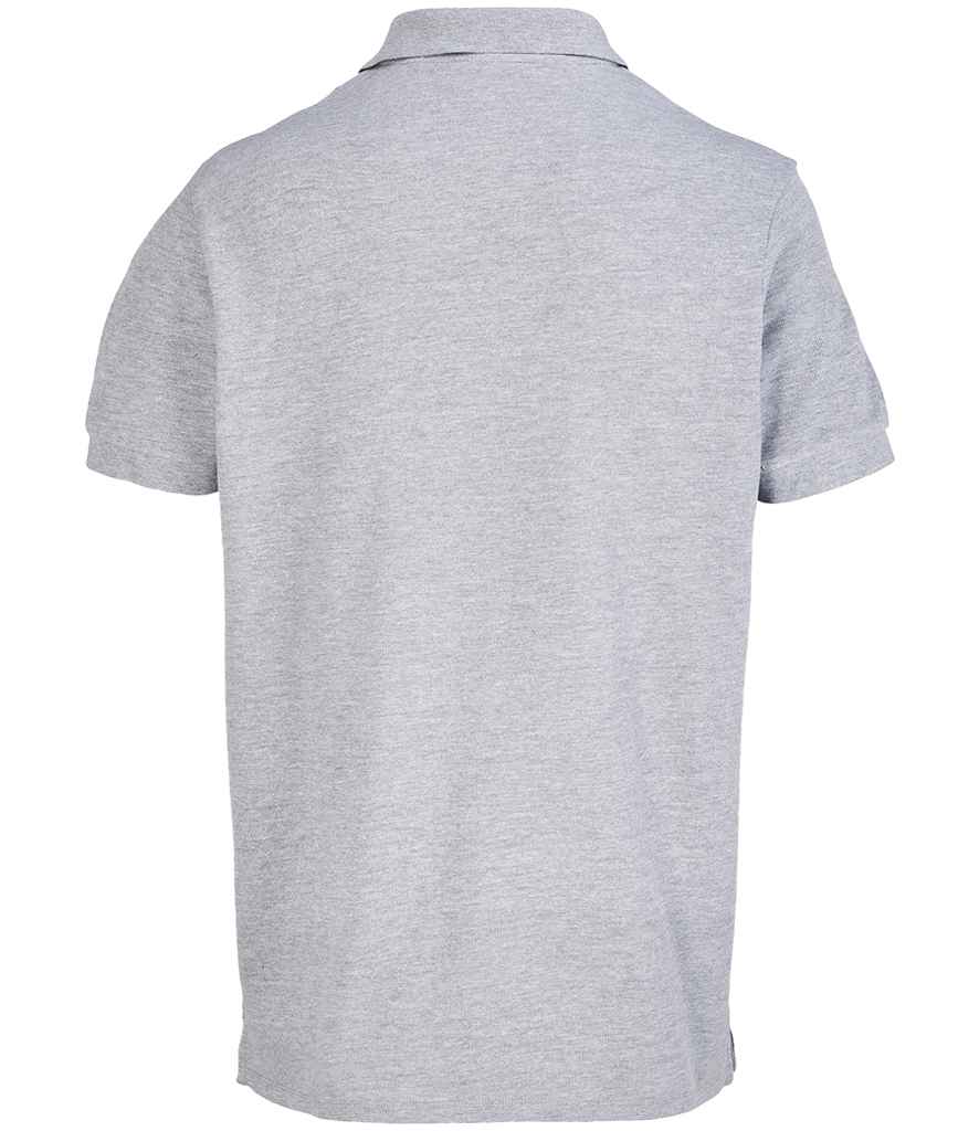 SOL'S Unisex Pacific Twin Piqué Polo Shirt - Grey Marl