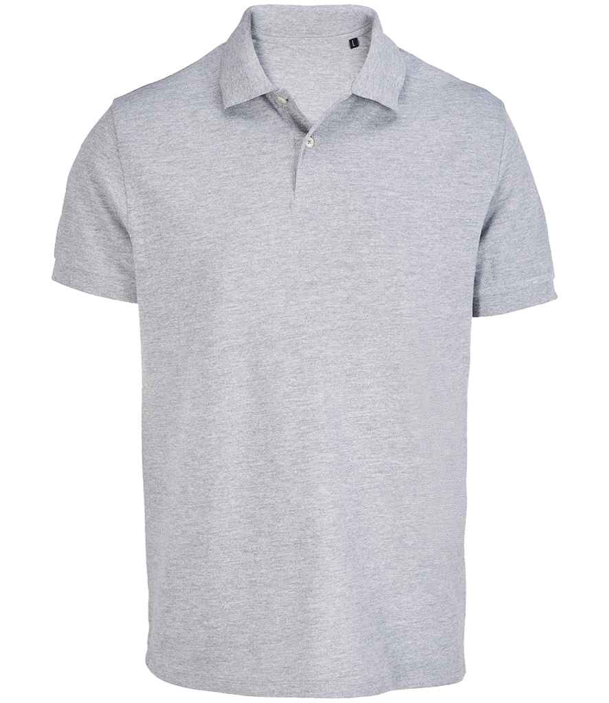 SOL'S Unisex Pacific Twin Piqué Polo Shirt - Grey Marl