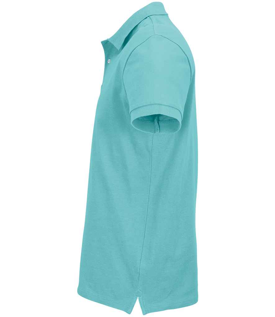 SOL'S Unisex Pacific Twin Piqué Polo Shirt - Pool Blue