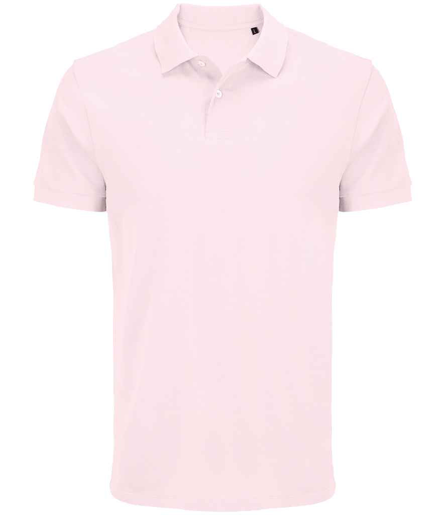 SOL'S Unisex Pacific Twin Piqué Polo Shirt - Pale Pink