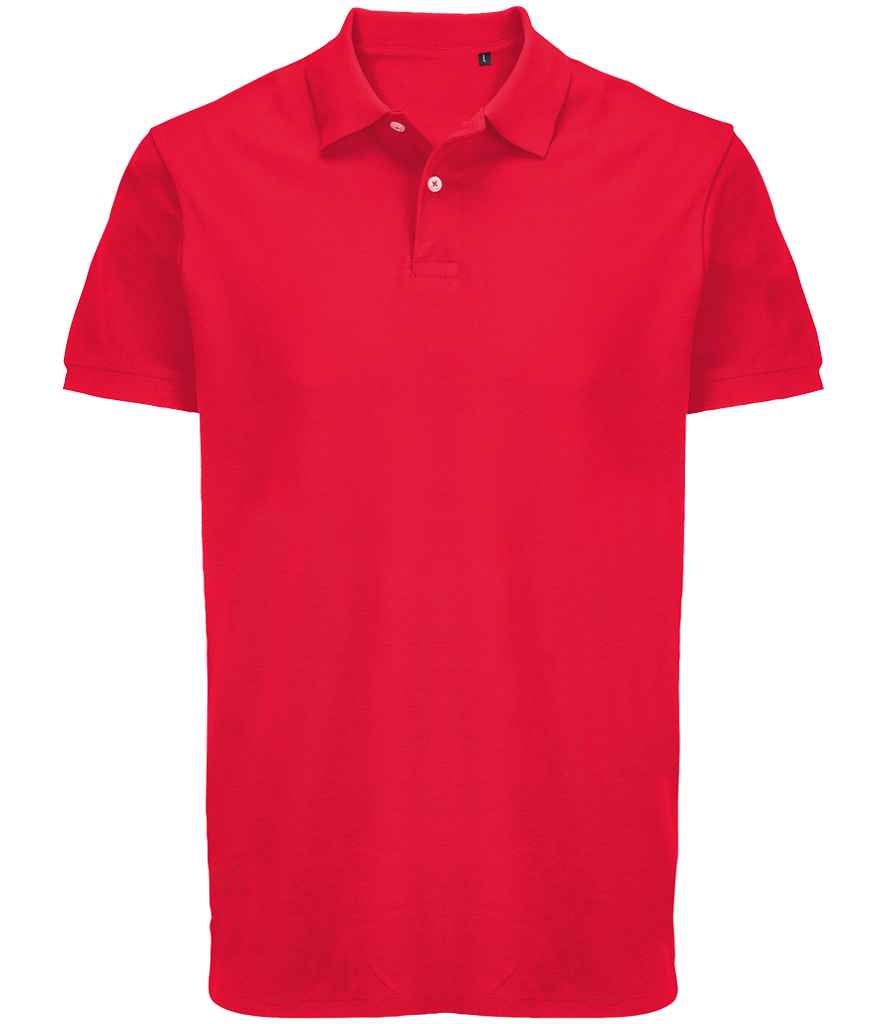 SOL'S Unisex Pacific Twin Piqué Polo Shirt - Red