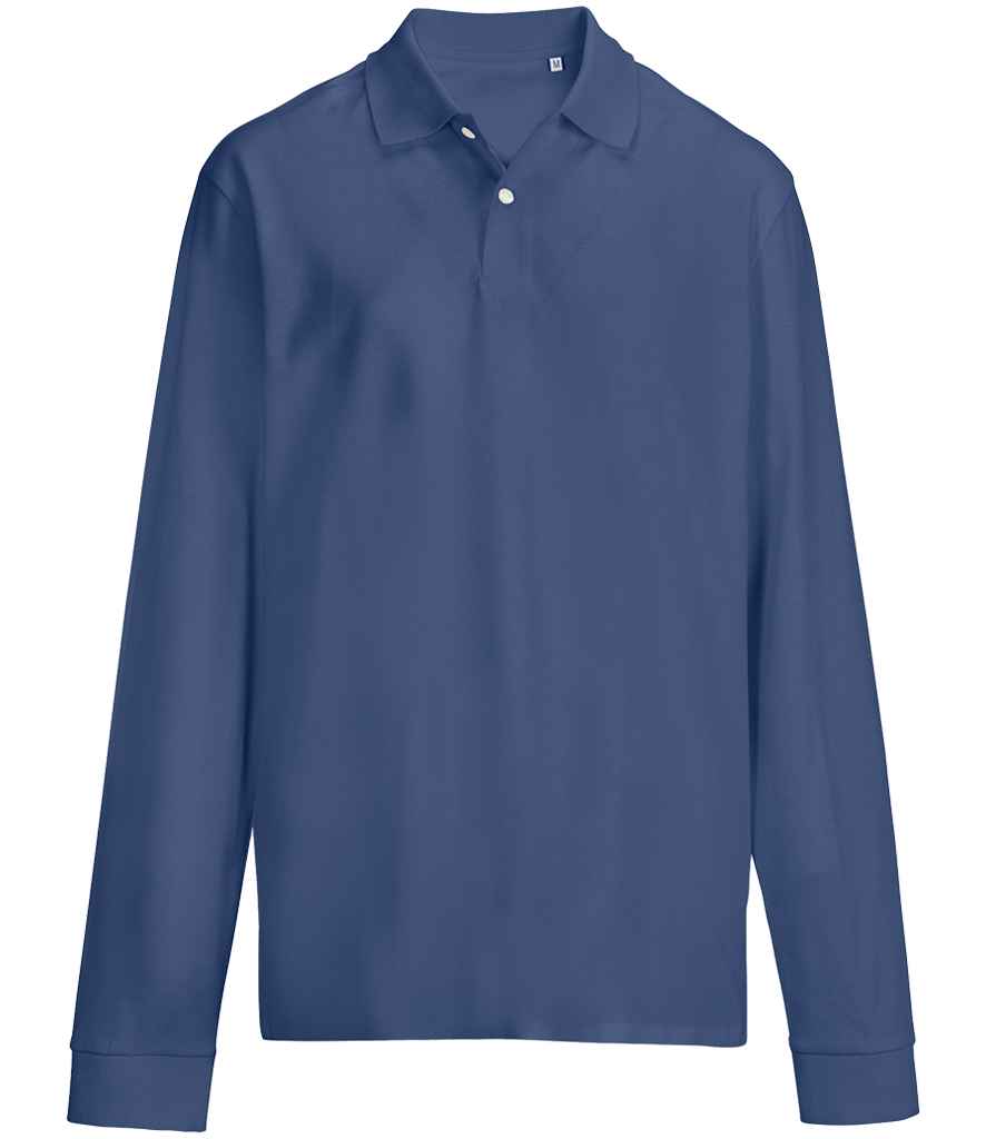 SOL'S Unisex Pacific Long Sleeve Piqué Polo Shirt - Denim