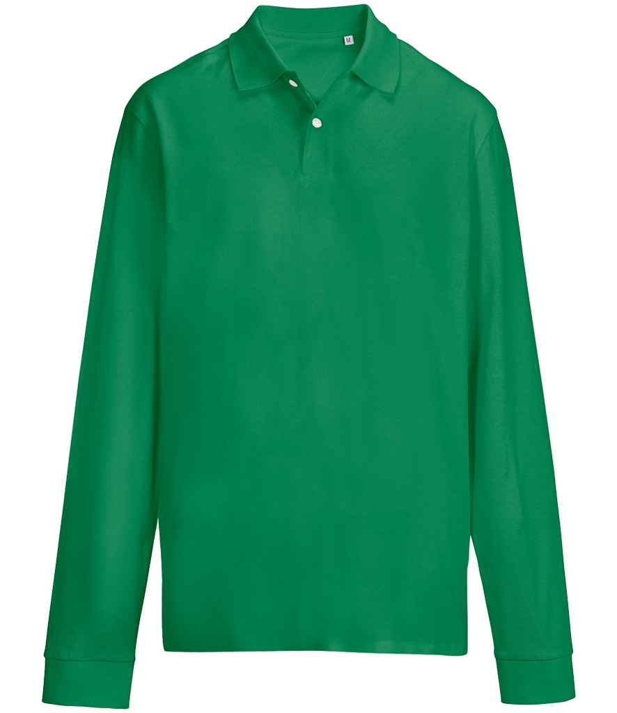 SOL'S Unisex Pacific Long Sleeve Piqué Polo Shirt - Kelly Green