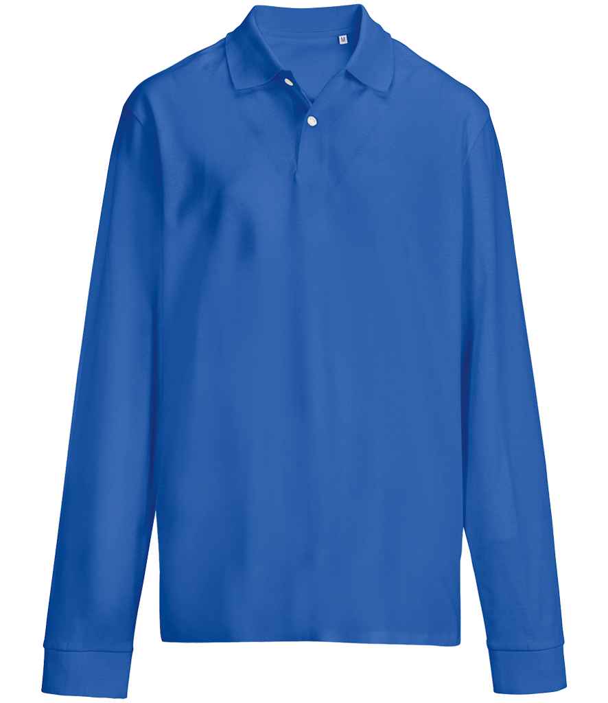 SOL'S Unisex Pacific Long Sleeve Piqué Polo Shirt - Royal Blue