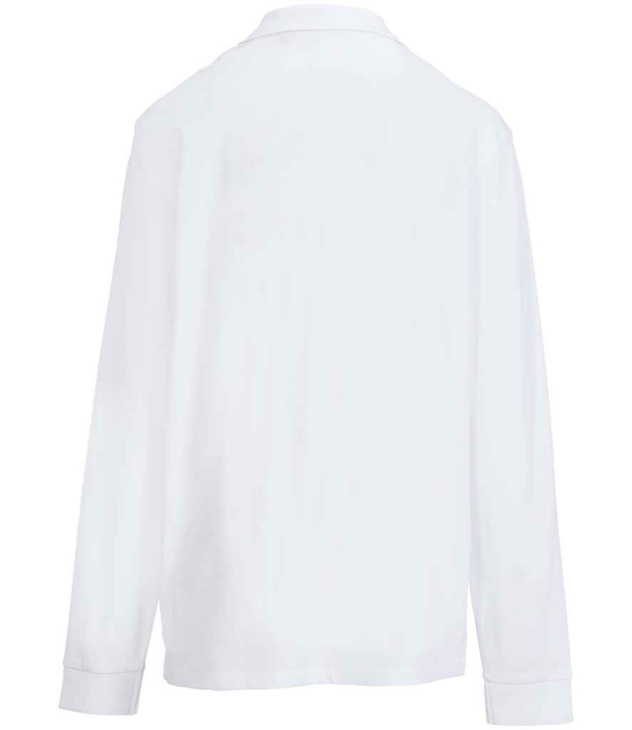 SOL'S Unisex Pacific Long Sleeve Piqué Polo Shirt - White