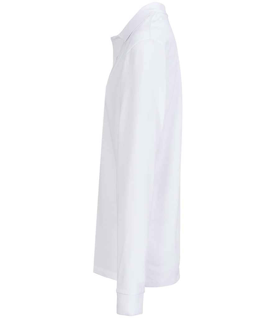 SOL'S Unisex Pacific Long Sleeve Piqué Polo Shirt - White