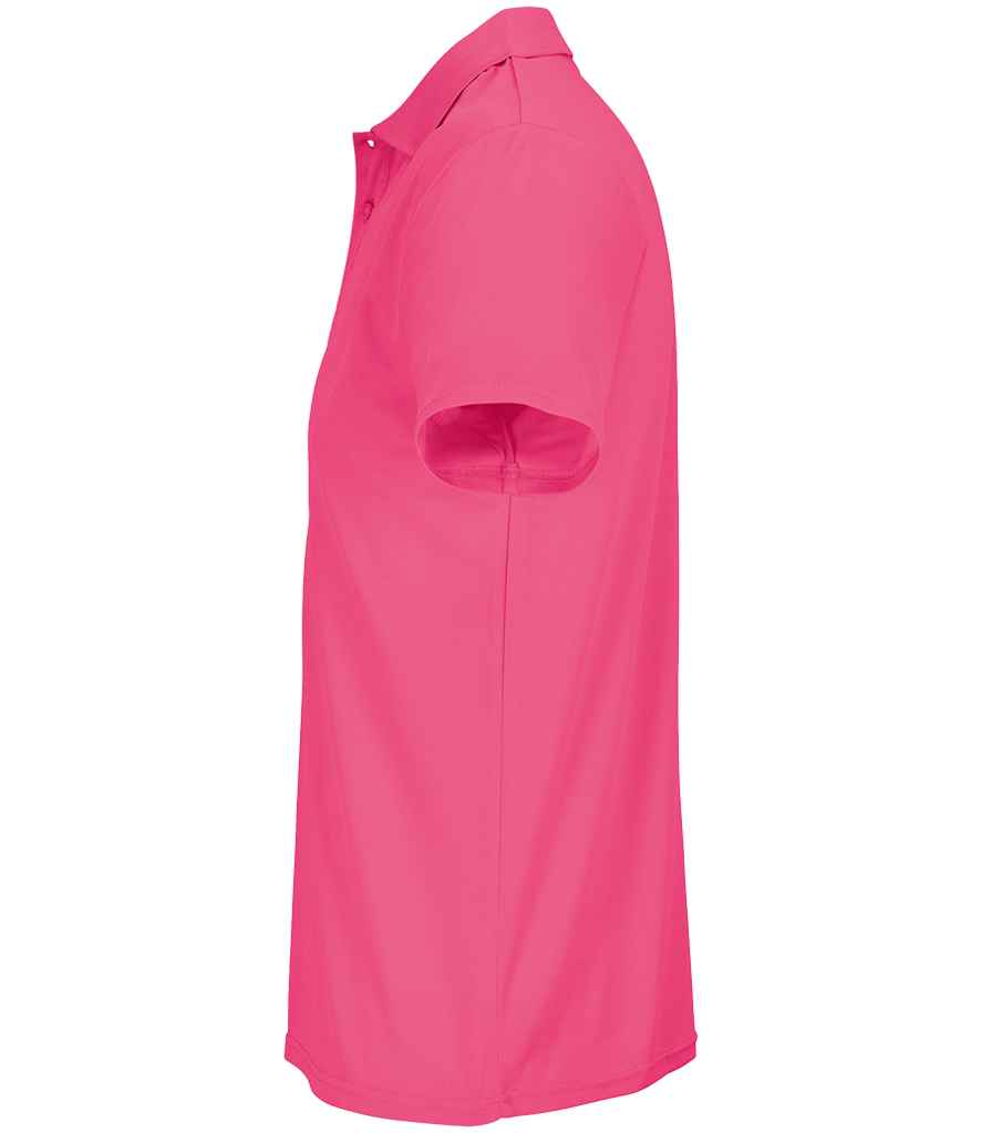 SOL'S Unisex Pitcher Recycled Polyester Piqué Polo Shirt - Ribbon Pink