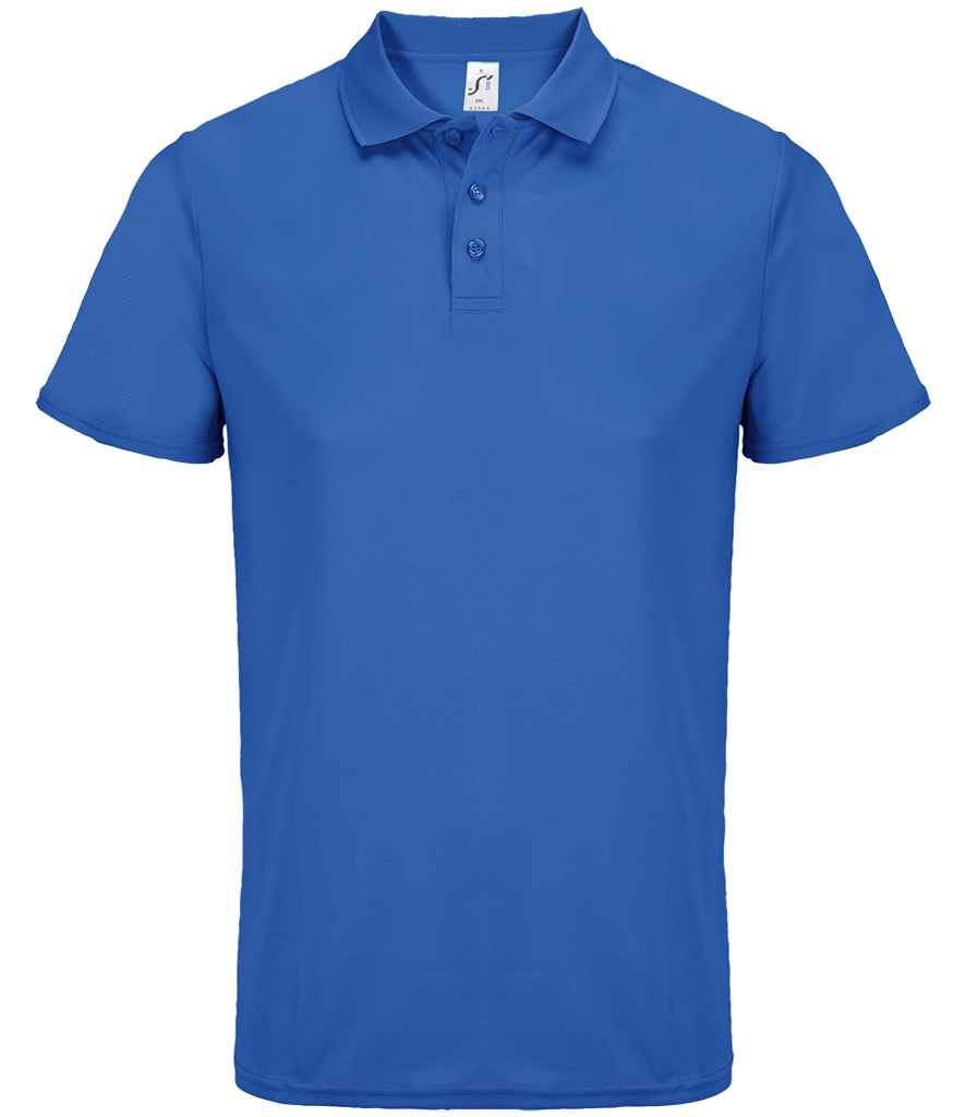 SOL'S Unisex Pitcher Recycled Polyester Piqué Polo Shirt - Royal Blue