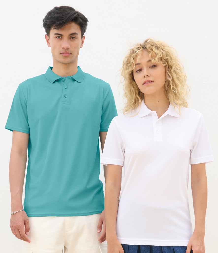 SOL'S Unisex Pitcher Recycled Polyester Piqué Polo Shirt - White