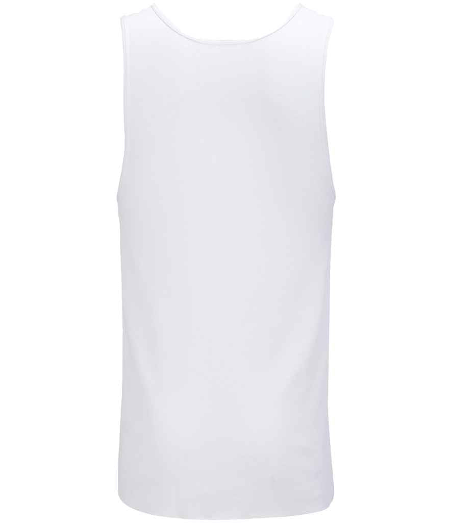 SOL'S Pablo Ribbed Tank Top - White