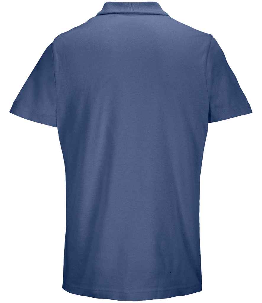 SOL'S Unisex Pulse Twin Piqué Polo Shirt - Denim