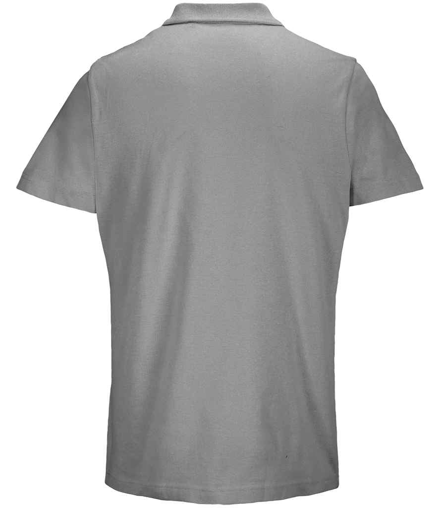SOL'S Unisex Pulse Twin Piqué Polo Shirt - Grey Marl