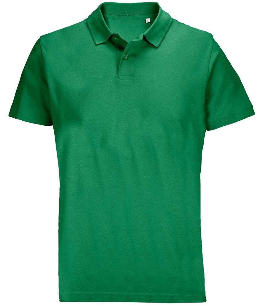 SOL'S Unisex Pulse Twin Piqué Polo Shirt - Kelly Green