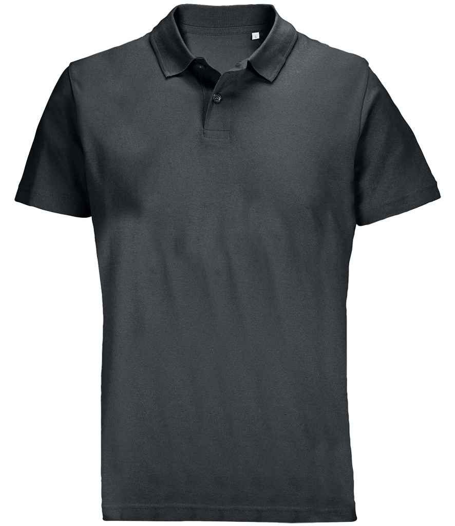 SOL'S Unisex Pulse Twin Piqué Polo Shirt - Mouse Grey