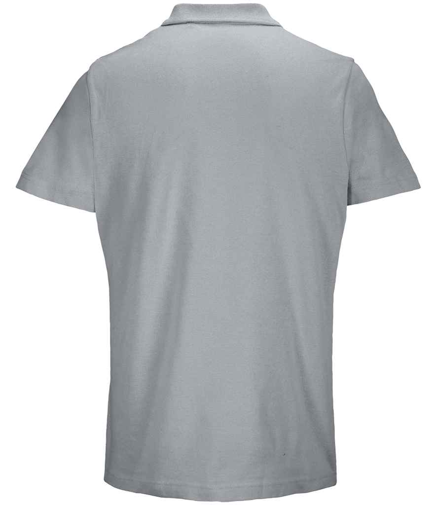 SOL'S Unisex Pulse Twin Piqué Polo Shirt - Pure Grey
