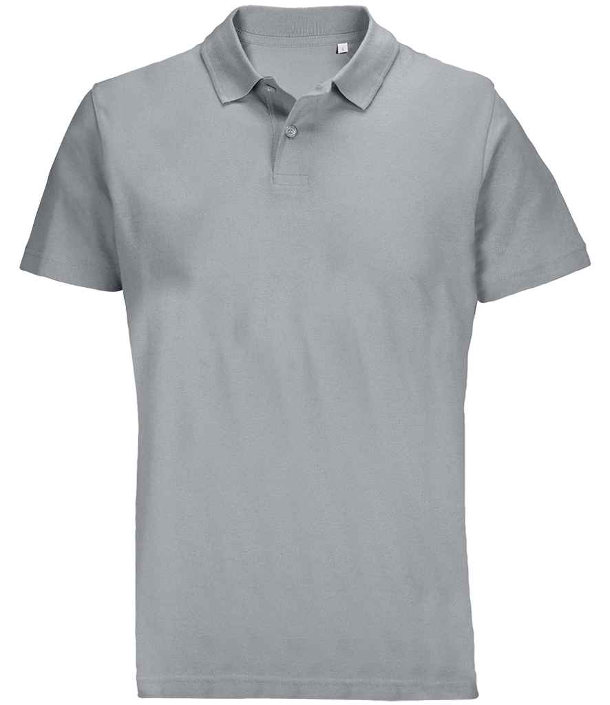 SOL'S Unisex Pulse Twin Piqué Polo Shirt - Pure Grey