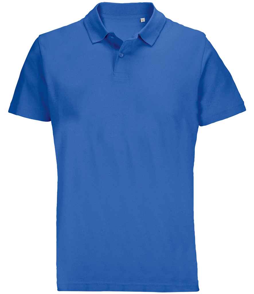 SOL'S Unisex Pulse Twin Piqué Polo Shirt - Royal Blue