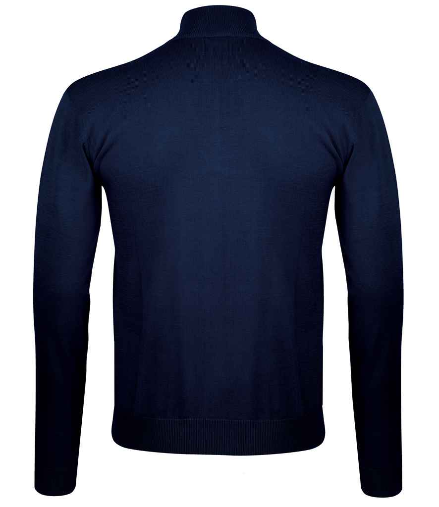 SOL'S Gordon Full Zip Cotton Acrylic Cardigan - Navy
