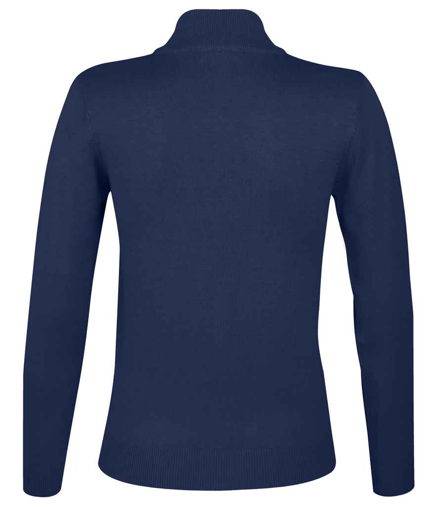 SOL'S Ladies Gordon Full Zip Cotton Acrylic Cardigan - Navy